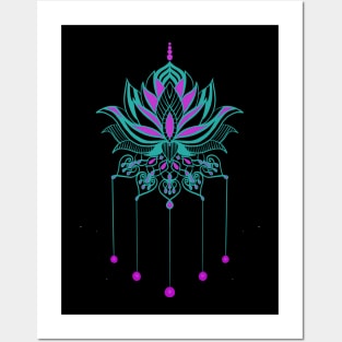Lace Lotus Posters and Art